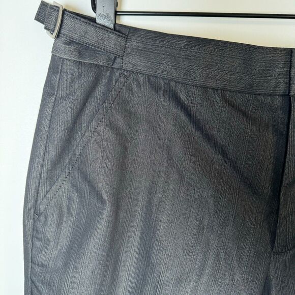 Dirty English Juicy Couture Men 32 Black Metallic Pinstripe Dress Pants Y2K Goth - Picture 8 of 16